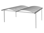 Gebogen Carport
